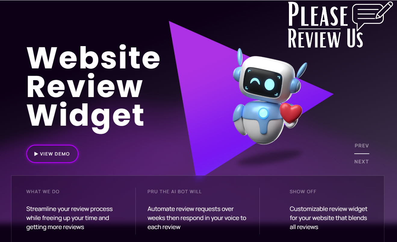 Please Review Us Homepage with Pru